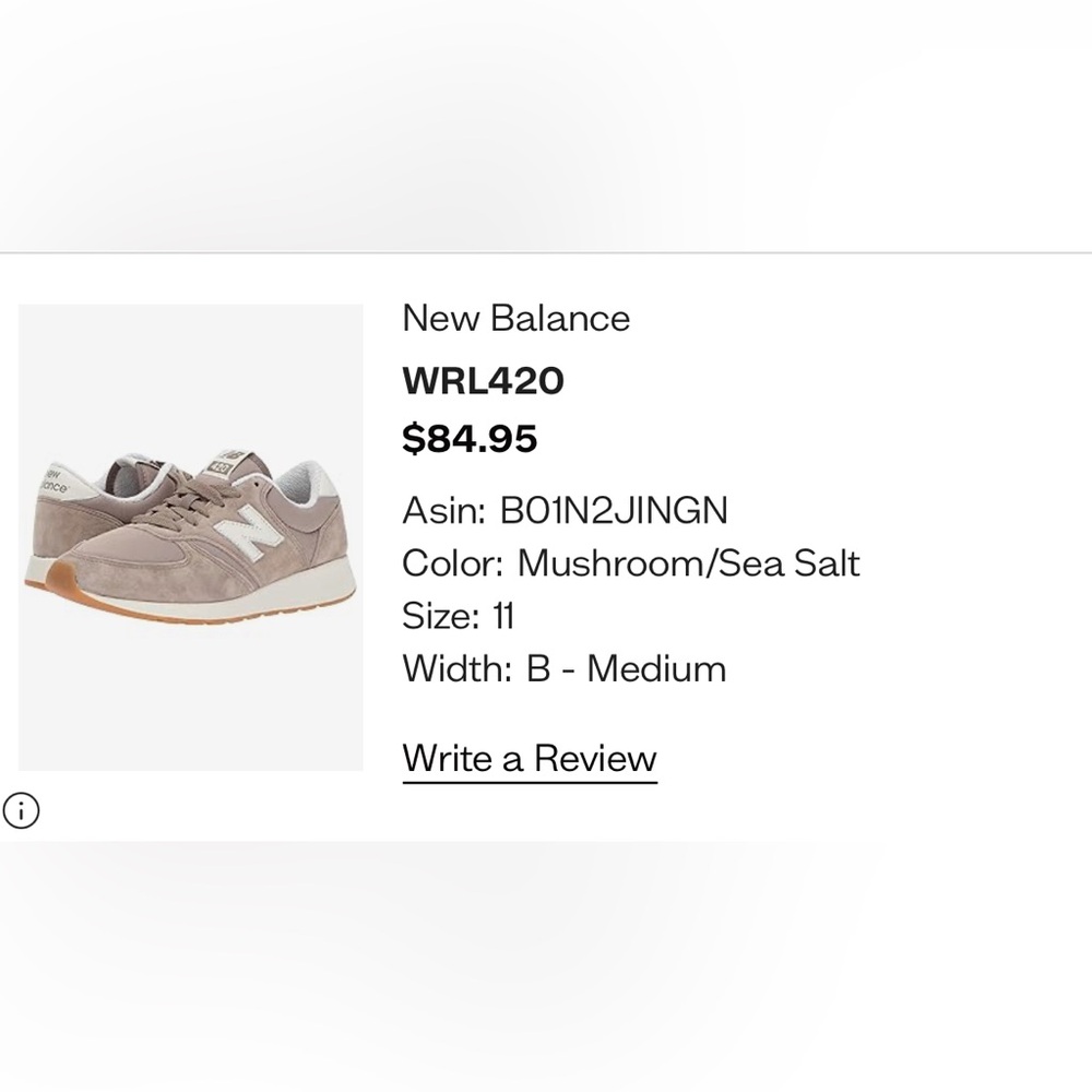 New Balance WRL420 Women’s Suede Shoes Size 11